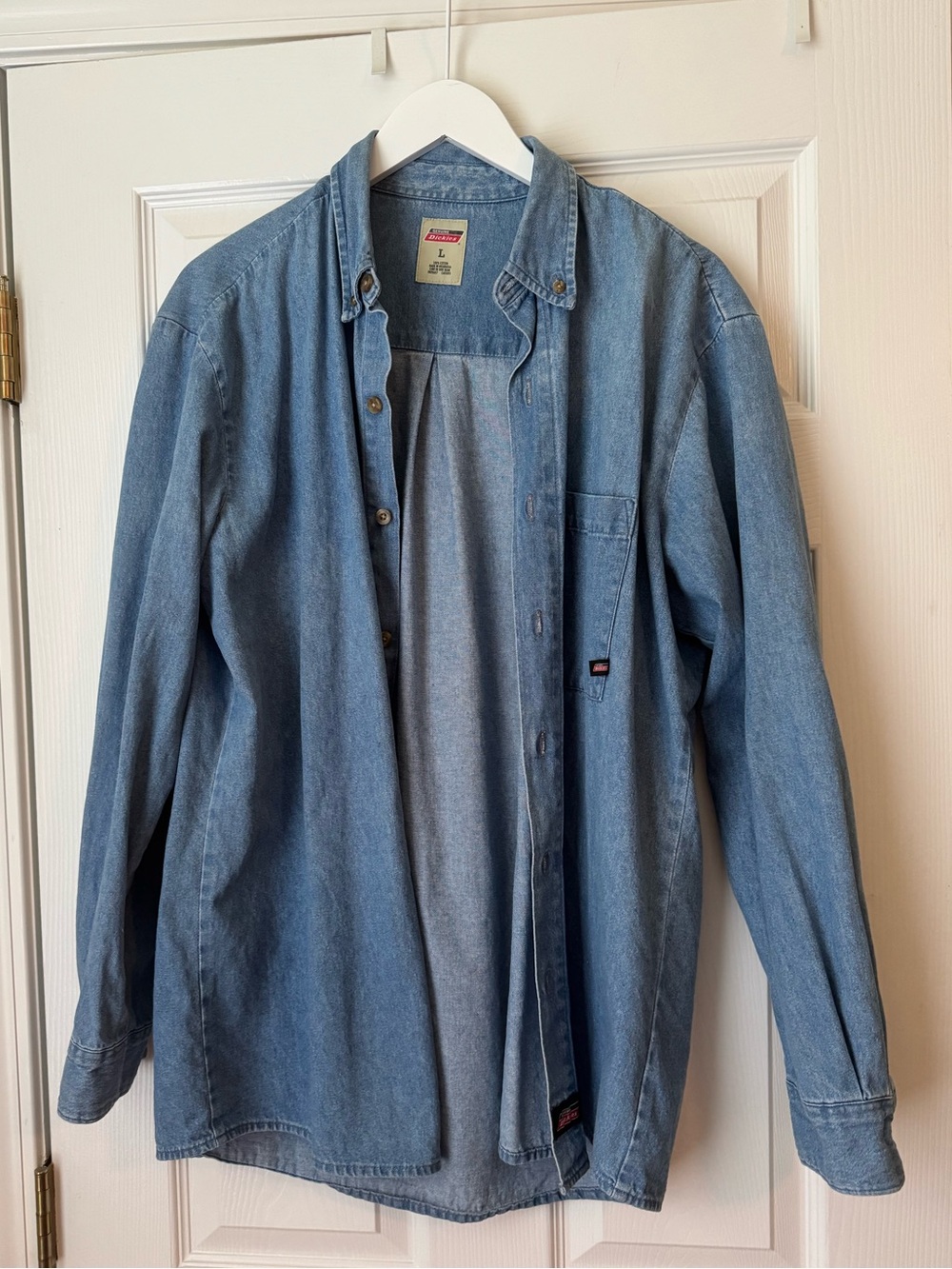 Dickies Men’s Light Blue Denim Shirt Jacket
